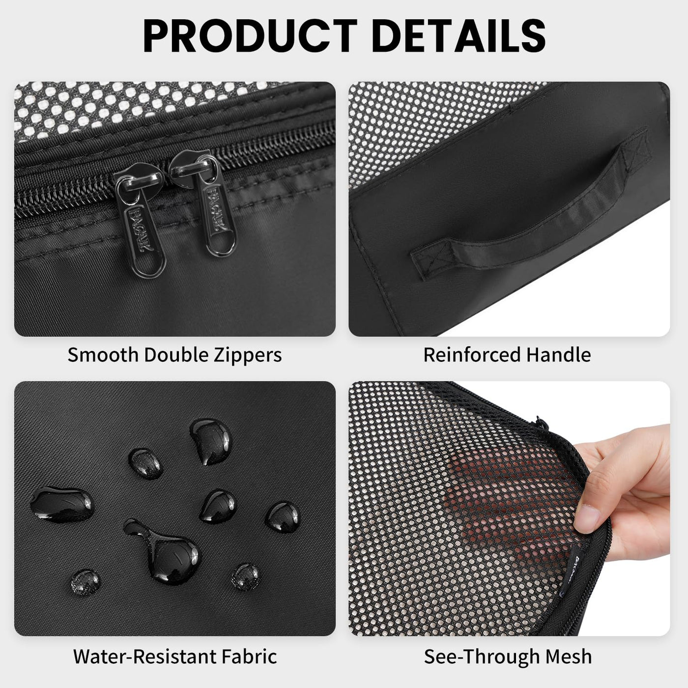 8 Set Packing Cubes Luggage Packing Organizers