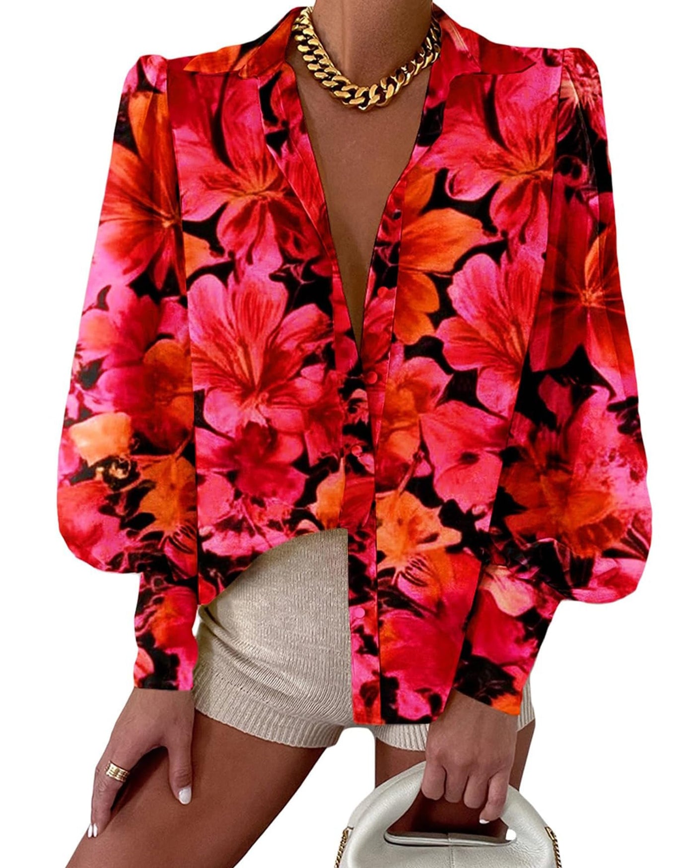 Boho Floral Blouse