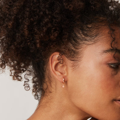 PAVOI 14K Gold Plated Drop/Dangle Huggie Earrings