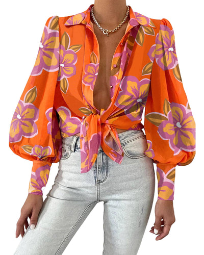 Boho Floral Blouse