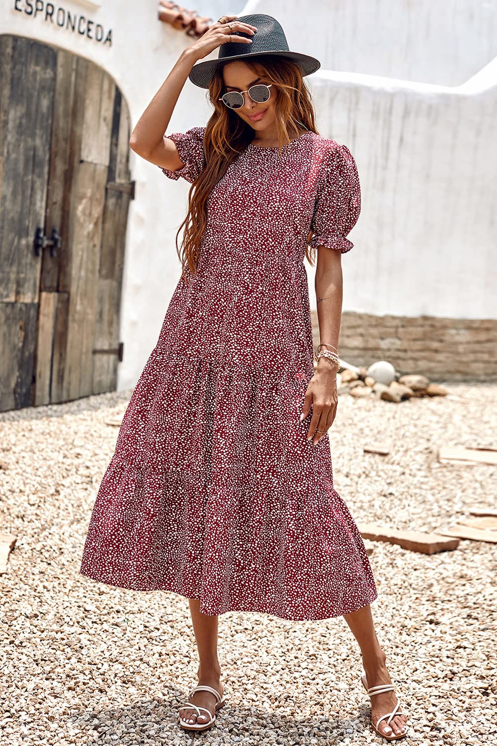 Boho Dress Floral Print Dresse
