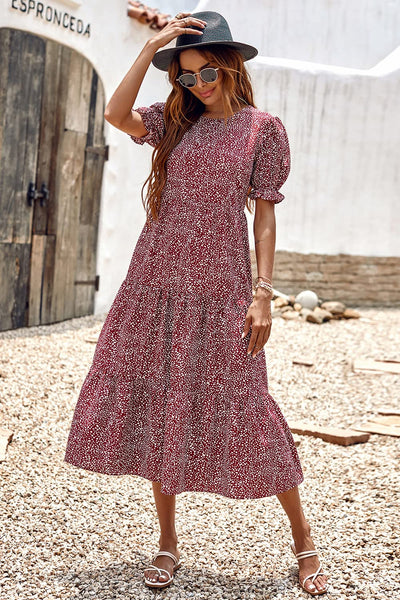 Boho Dress Floral Print Dresse