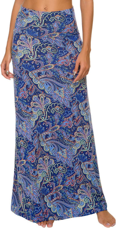 Ruched, High Waist  Flared Midi Skirt