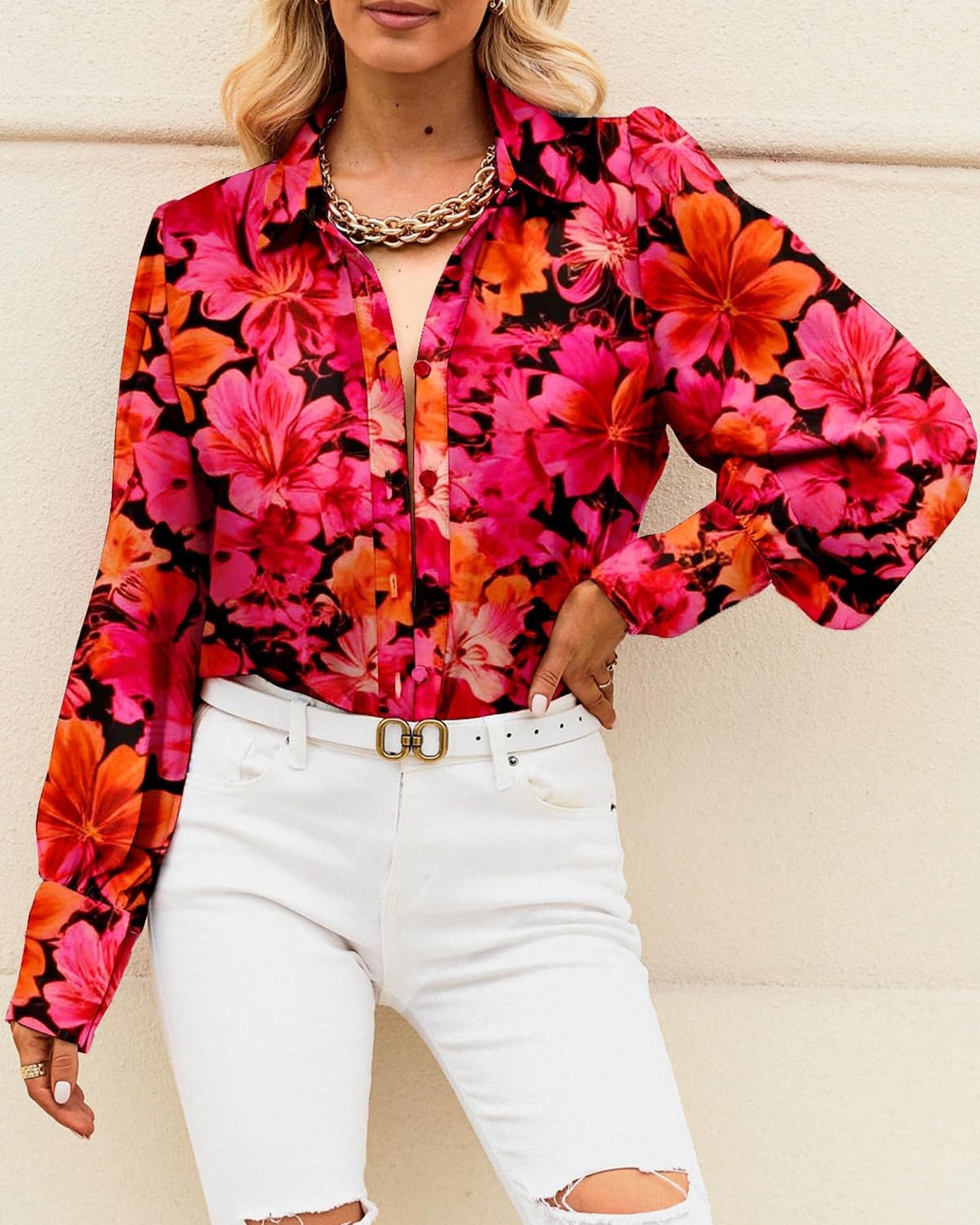 Boho Floral Blouse