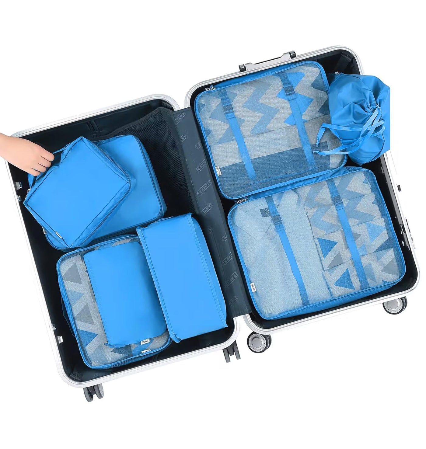 8 Set Packing Cubes Luggage Packing Organizers