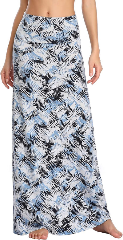 Ruched, High Waist  Flared Midi Skirt