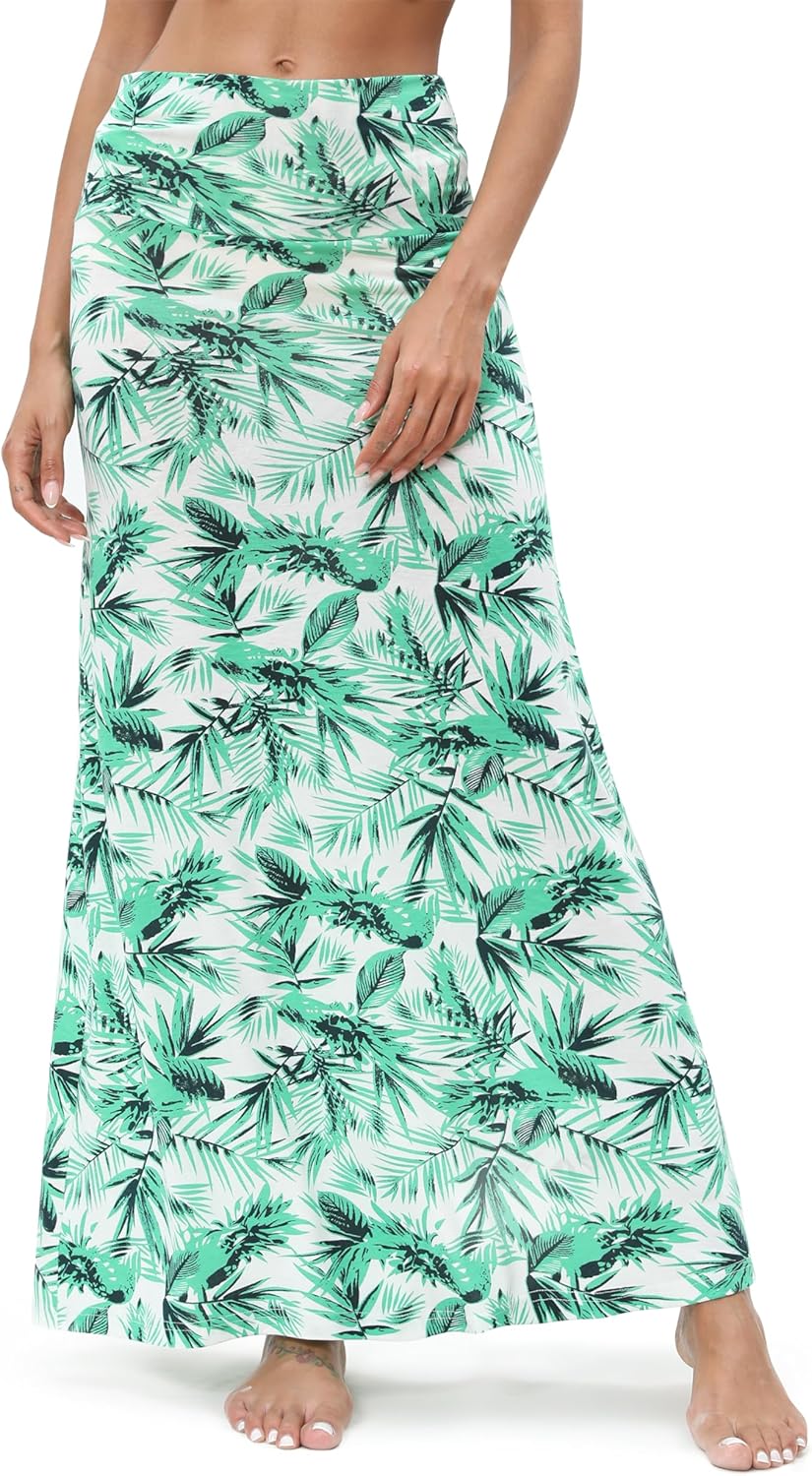 Ruched, High Waist  Flared Midi Skirt
