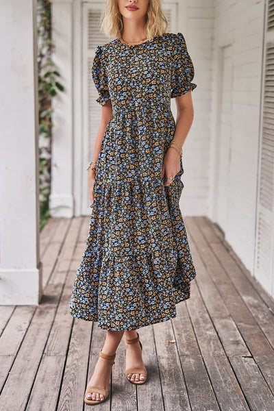 Boho Dress Floral Print Dresse
