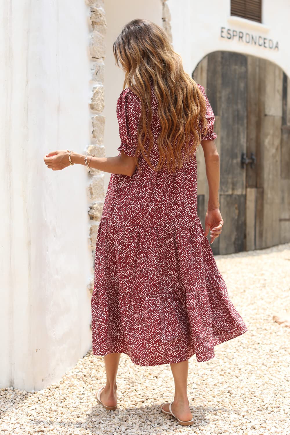 Boho Dress Floral Print Dresse