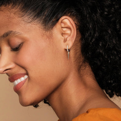 PAVOI 14K Gold Plated Drop/Dangle Huggie Earrings