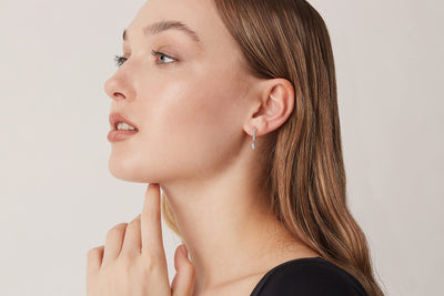 PAVOI 14K Gold Plated Drop/Dangle Huggie Earrings