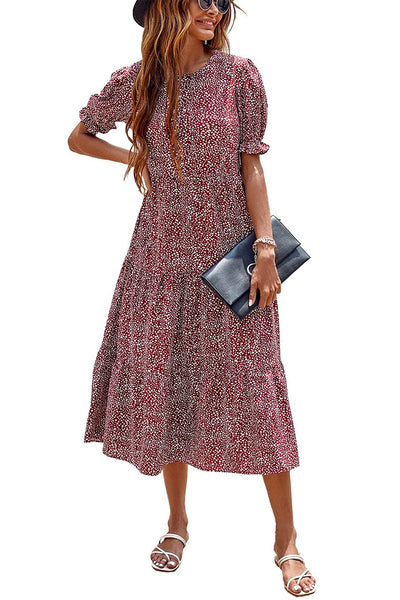 Boho Dress Floral Print Dresse