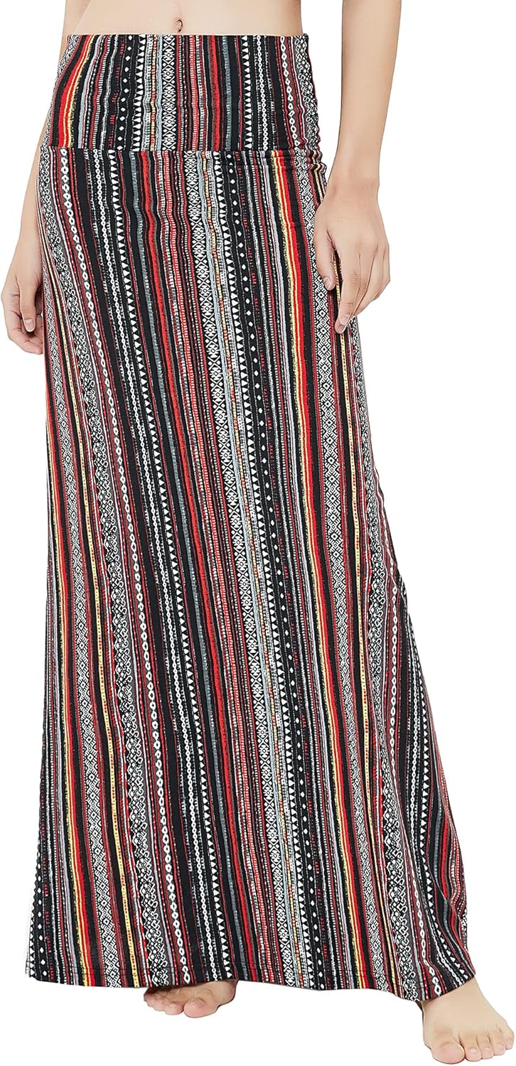 Ruched, High Waist  Flared Midi Skirt