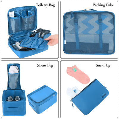 8 Set Packing Cubes Luggage Packing Organizers