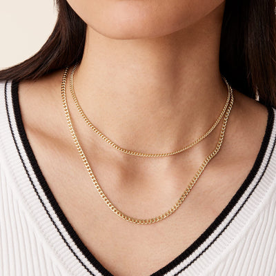 PAVOI 14K Gold Plated Dainty Layering Necklaces