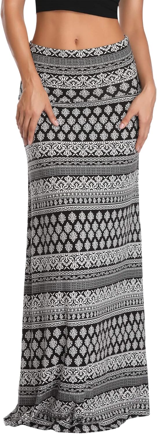 Ruched, High Waist  Flared Midi Skirt