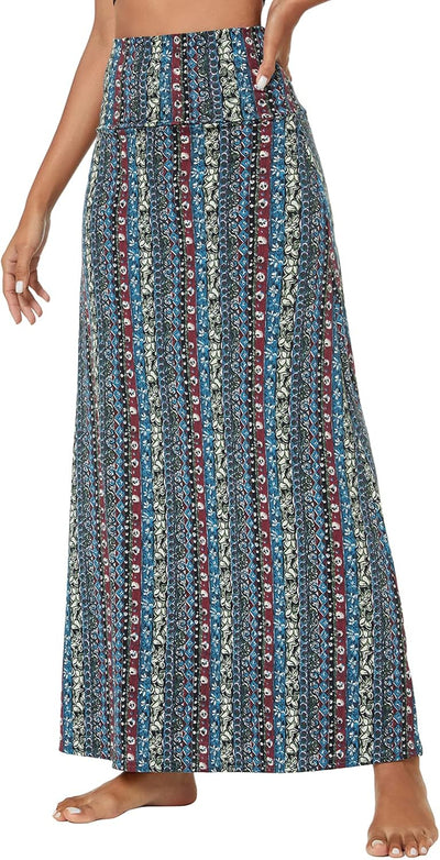 Ruched, High Waist  Flared Midi Skirt