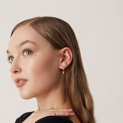 PAVOI 14K Gold Plated Drop/Dangle Huggie Earrings