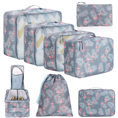 8 Set Packing Cubes Luggage Packing Organizers