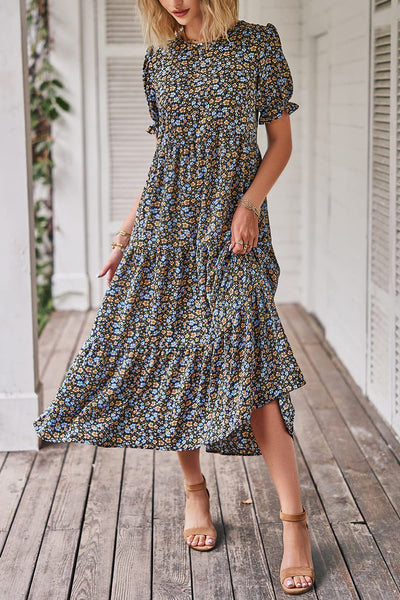 Boho Dress Floral Print Dresse