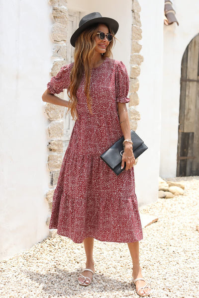Boho Dress Floral Print Dresse