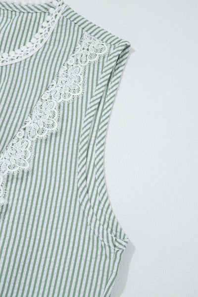 Lace Patchwork Tank Top