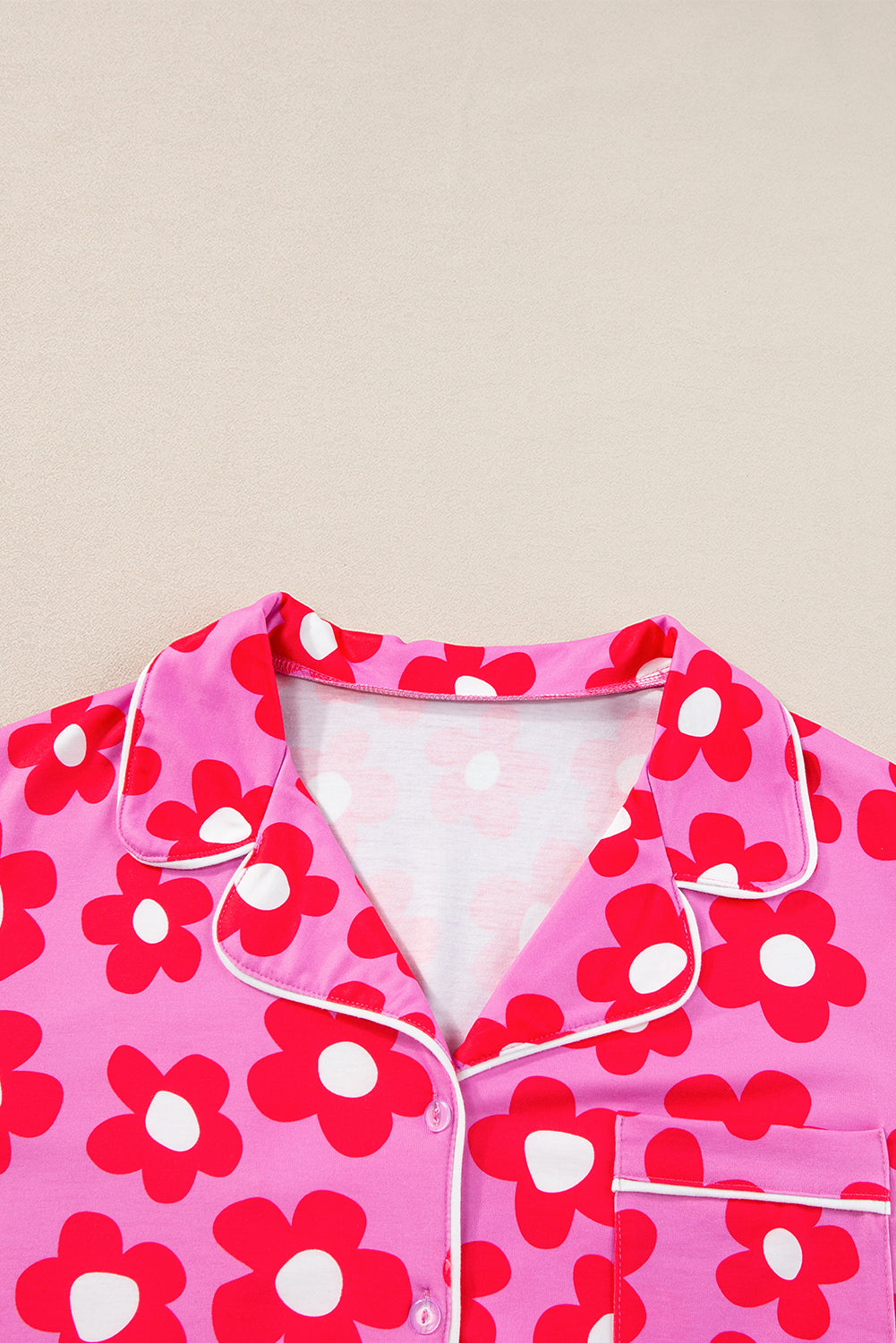Flower Print  Pajamas Set