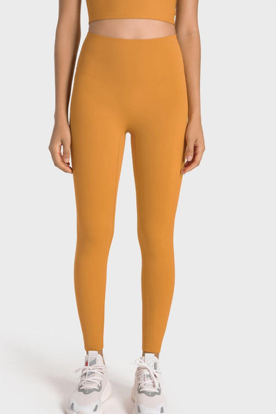 Millennia High-Rise Wide Waistband Yoga Leggings - Curated by tt