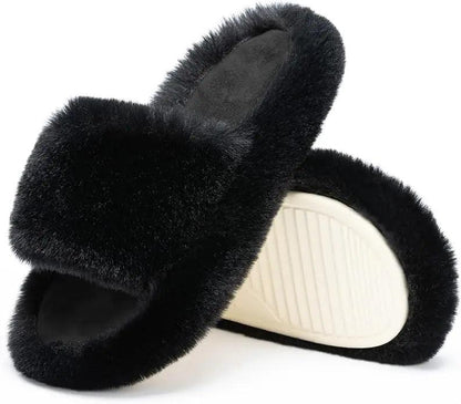 Cozy Fur House Slippers - Curated by tt