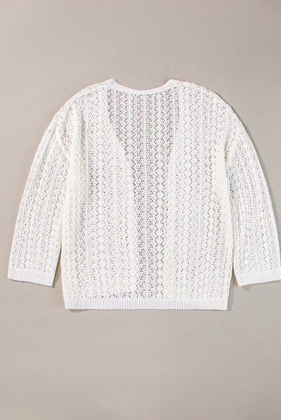 Knit Drop Shoulder Cardigan
