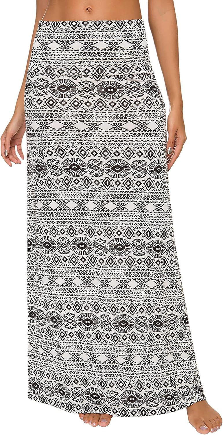Ruched, High Waist  Flared Midi Skirt