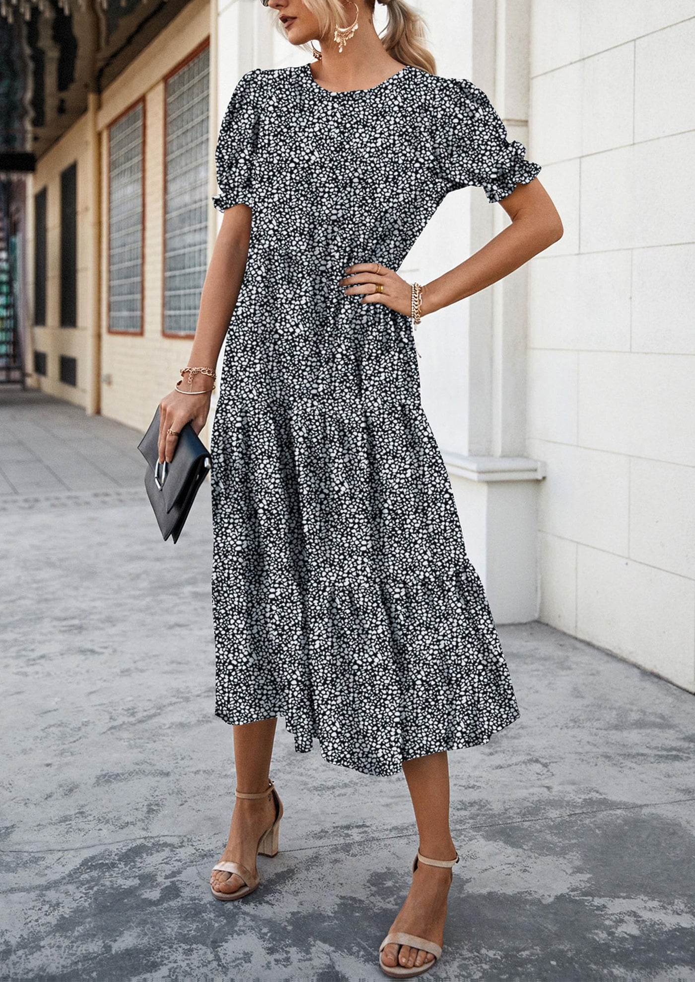 Boho Dress Floral Print Dresse