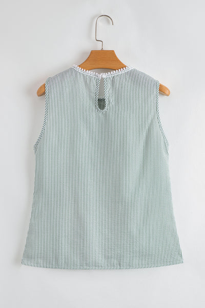Lace Patchwork Tank Top