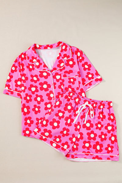 Flower Print  Pajamas Set