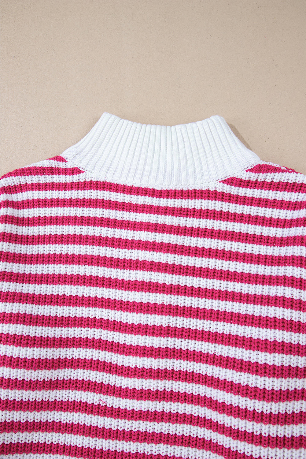 Zip up Candy Stripe Sweater