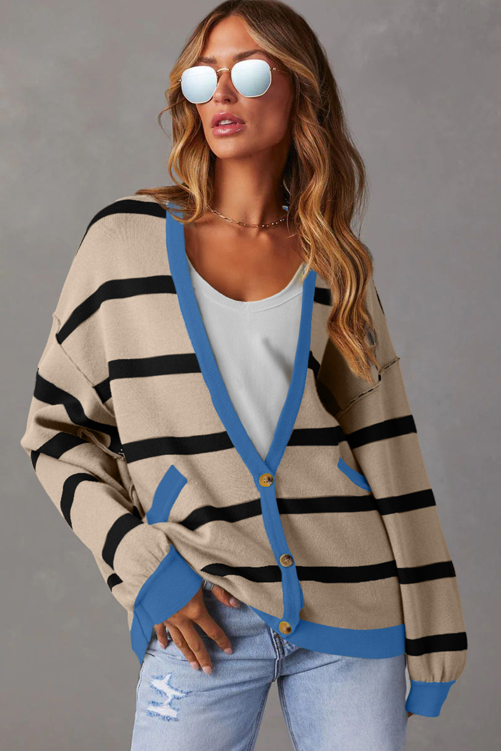 Nautical Loose Cardigan