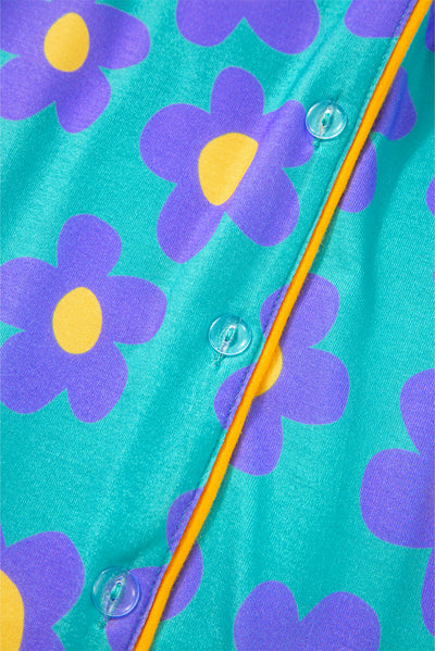 Flower Print Pajamas Set