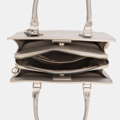Faux Leather Handbag - Curated by tt