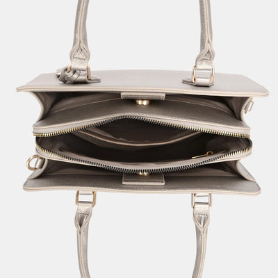 Faux Leather Handbag - Curated by tt