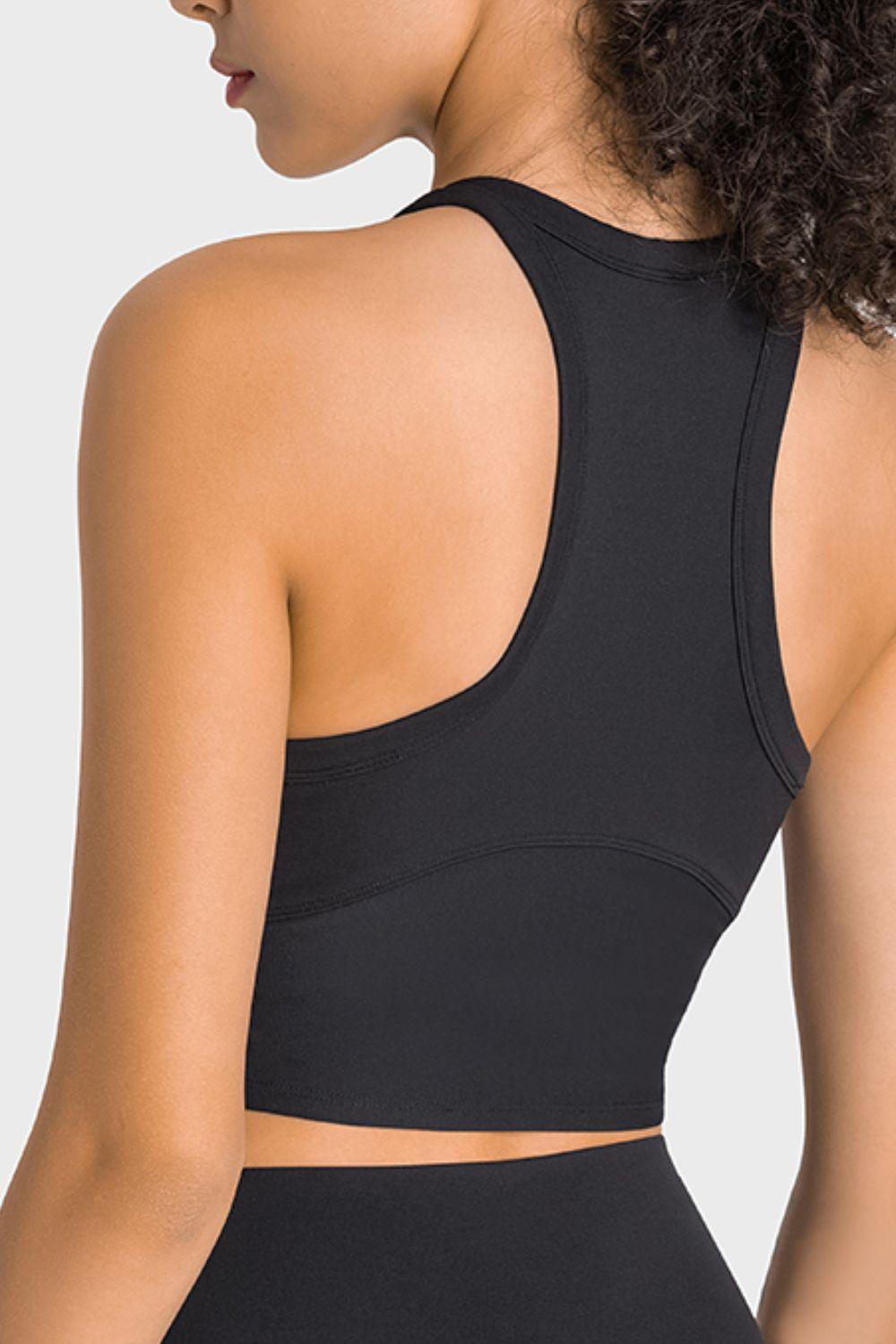 Millennia Racerback Cropped Sports Tank - Curated by tt