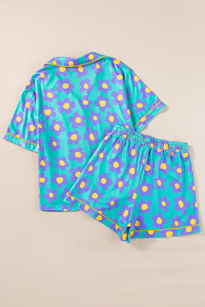 Flower Print Pajamas Set