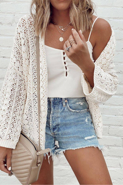 Knit Drop Shoulder Cardigan
