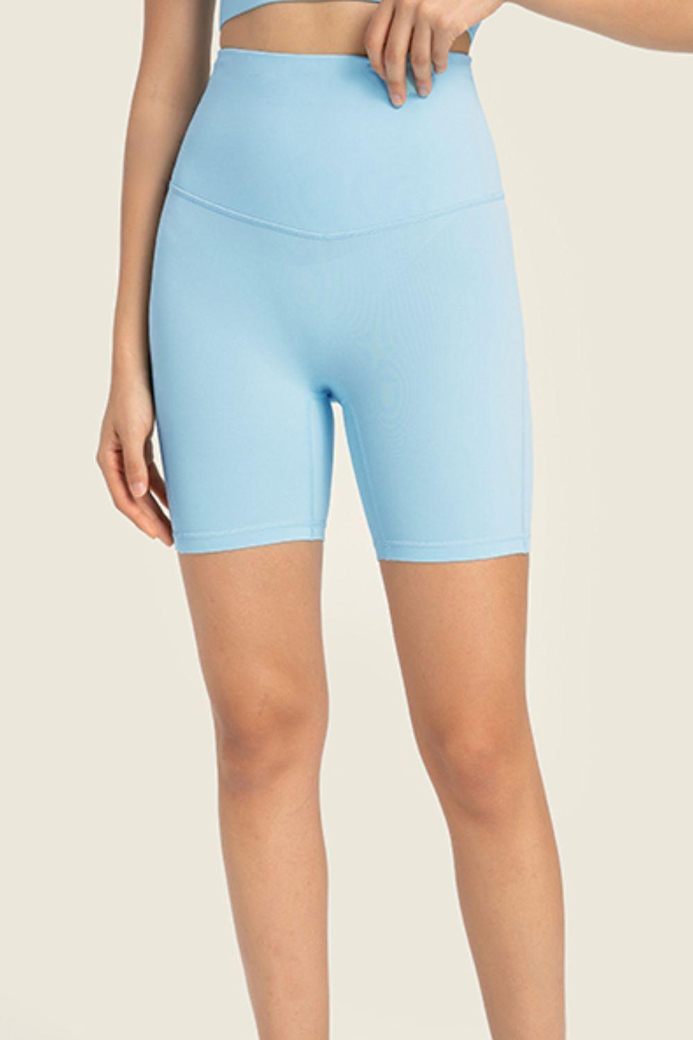 Millennia Seamless High-Rise Wide Waistband Biker Shorts - Curated by tt