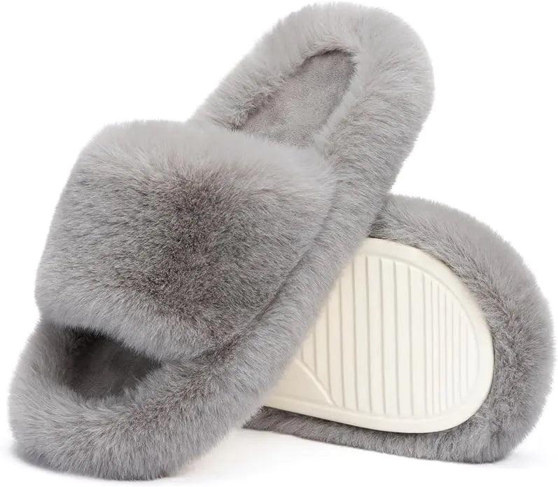 Cozy Fur House Slippers - Curated by tt