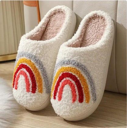 MUSHROOM * Cozy Embroidered Cotton Slippers - Curated by tt