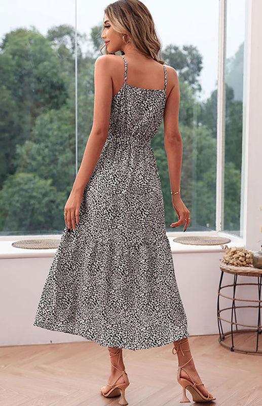 Midi Print Dress - Curated by tt