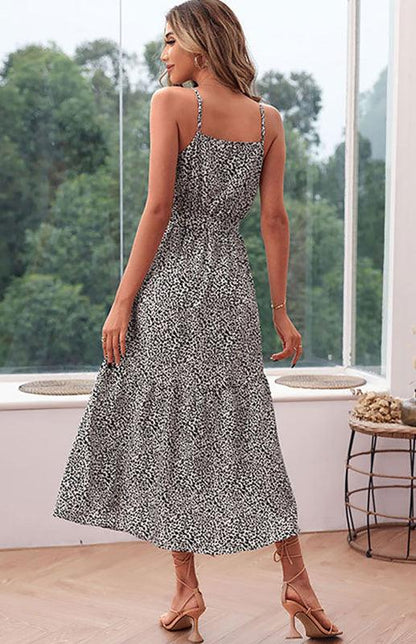 Midi Print Dress - Curated by tt