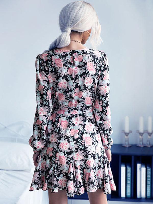 LS Floral Whimsical Dress - Curated by tt
