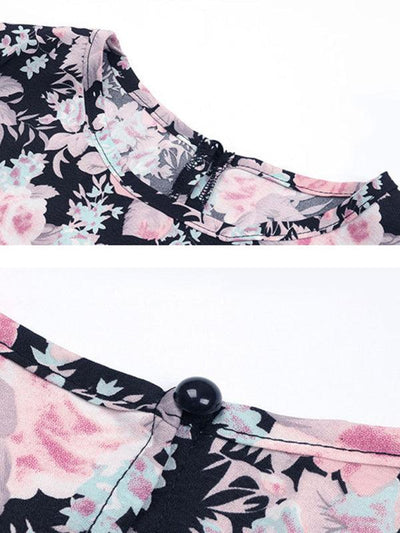 LS Floral Whimsical Dress - Curated by tt