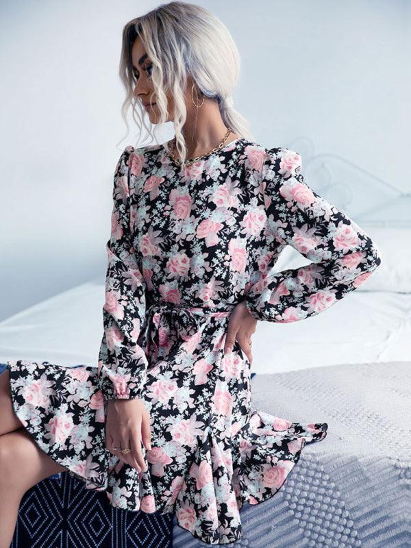 LS Floral Whimsical Dress - Curated by tt